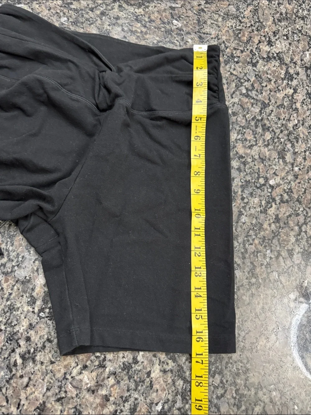 PINK Victoria's Secret Black High-Waist V-Front Bike Shorts EUC L